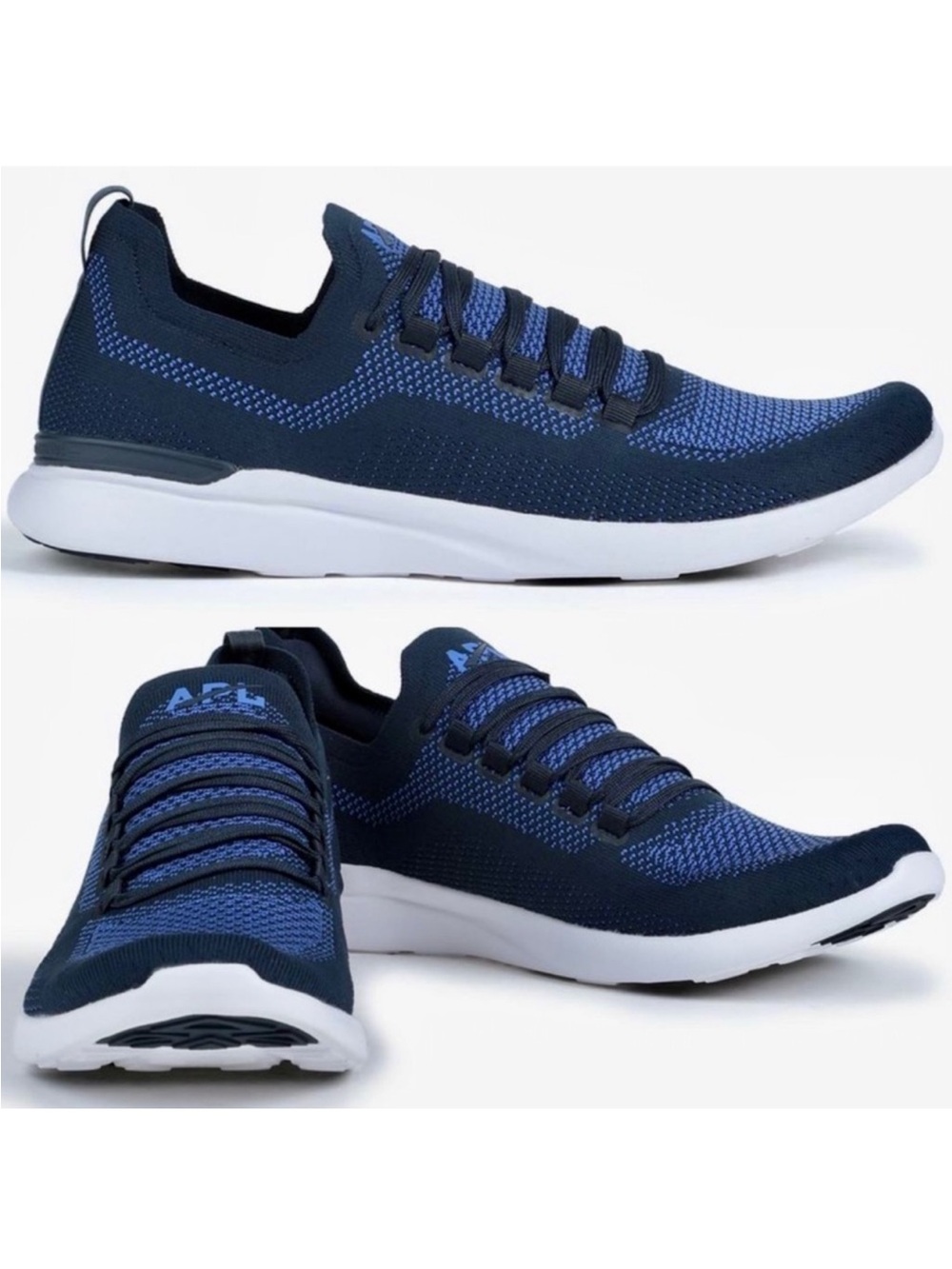 New APL Techloom Breeze Mesh Running Sneakers In Navy Men’s Size 8